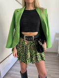 Gonna a ruota animalier lime