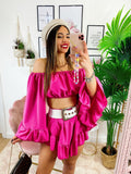 Completo due pezzi fucsia