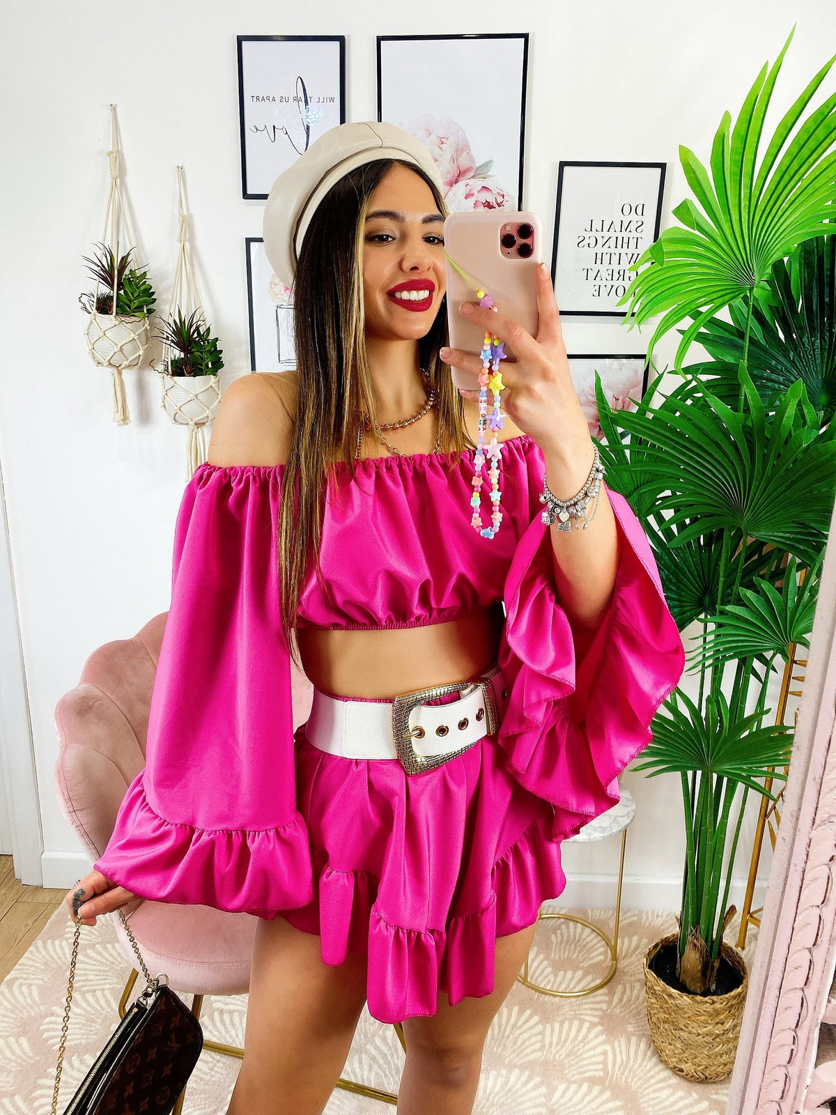 Completo due pezzi fucsia