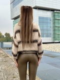Leggins eco pelle verde militare