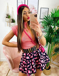 Maglia con spalline Bombate Rosa