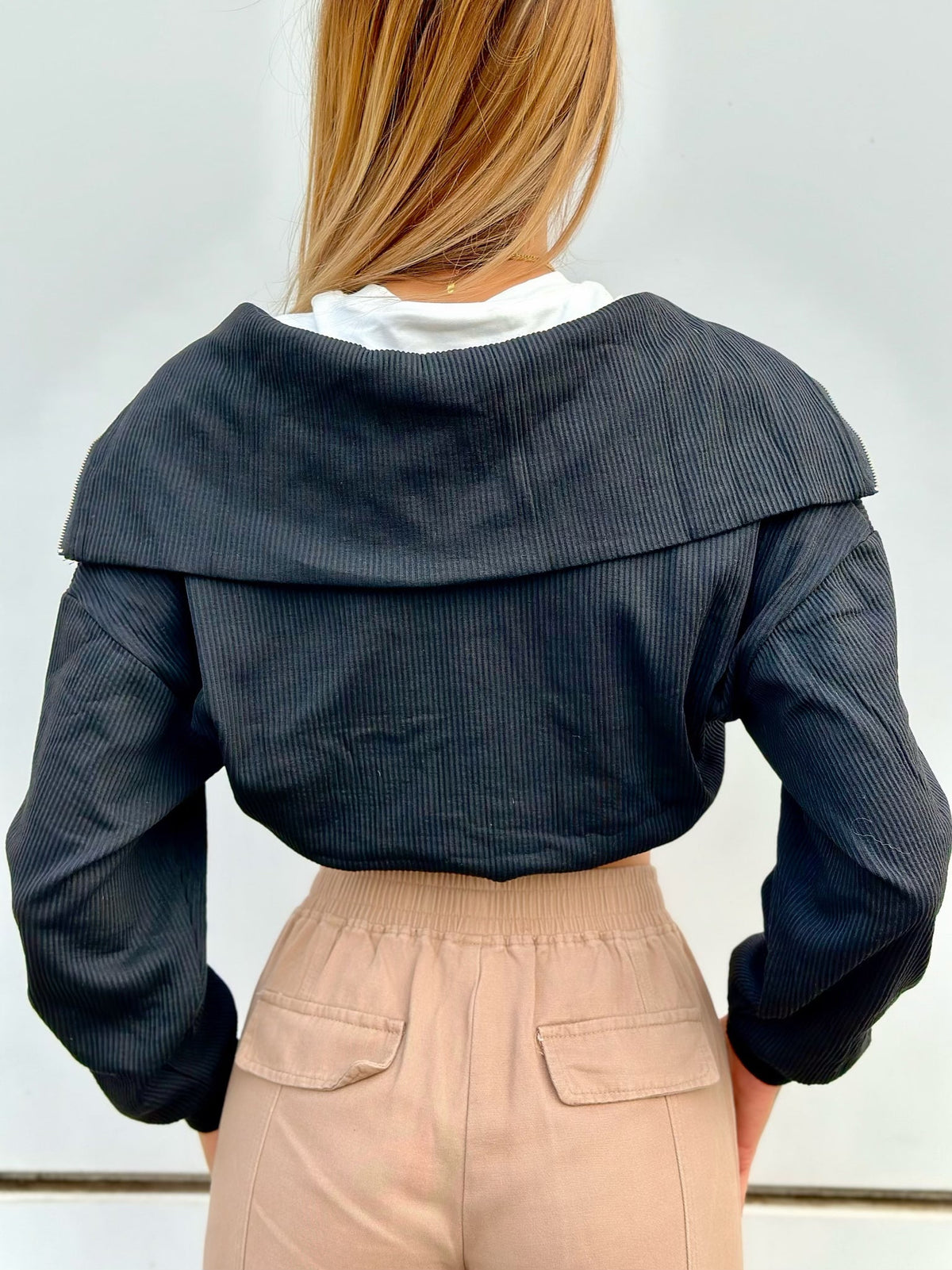 T-shirt più felpa crop