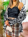 Cardigan maculato nero