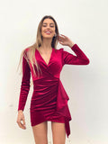 Abito Rosso con fusciacca