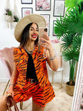Completo zebrato arancio