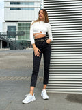 Jeans a caramella nero
