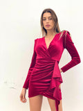 Abito Rosso con fusciacca