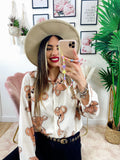Camicia con orsetti bianca