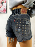 Short Levi’s Vintage con Borchie bagno grigio scuro
