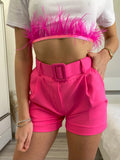 Completo giacca e Short Fuxia