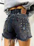 Short Levi’s Vintage con Borchie bagno grigio scuro