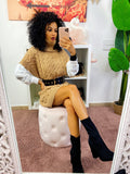 Abito in maglia Camel smanicato