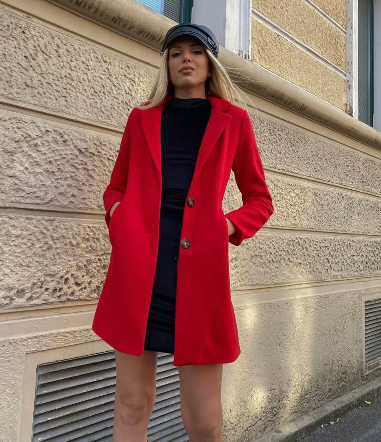 Cappotto autumn Rosso