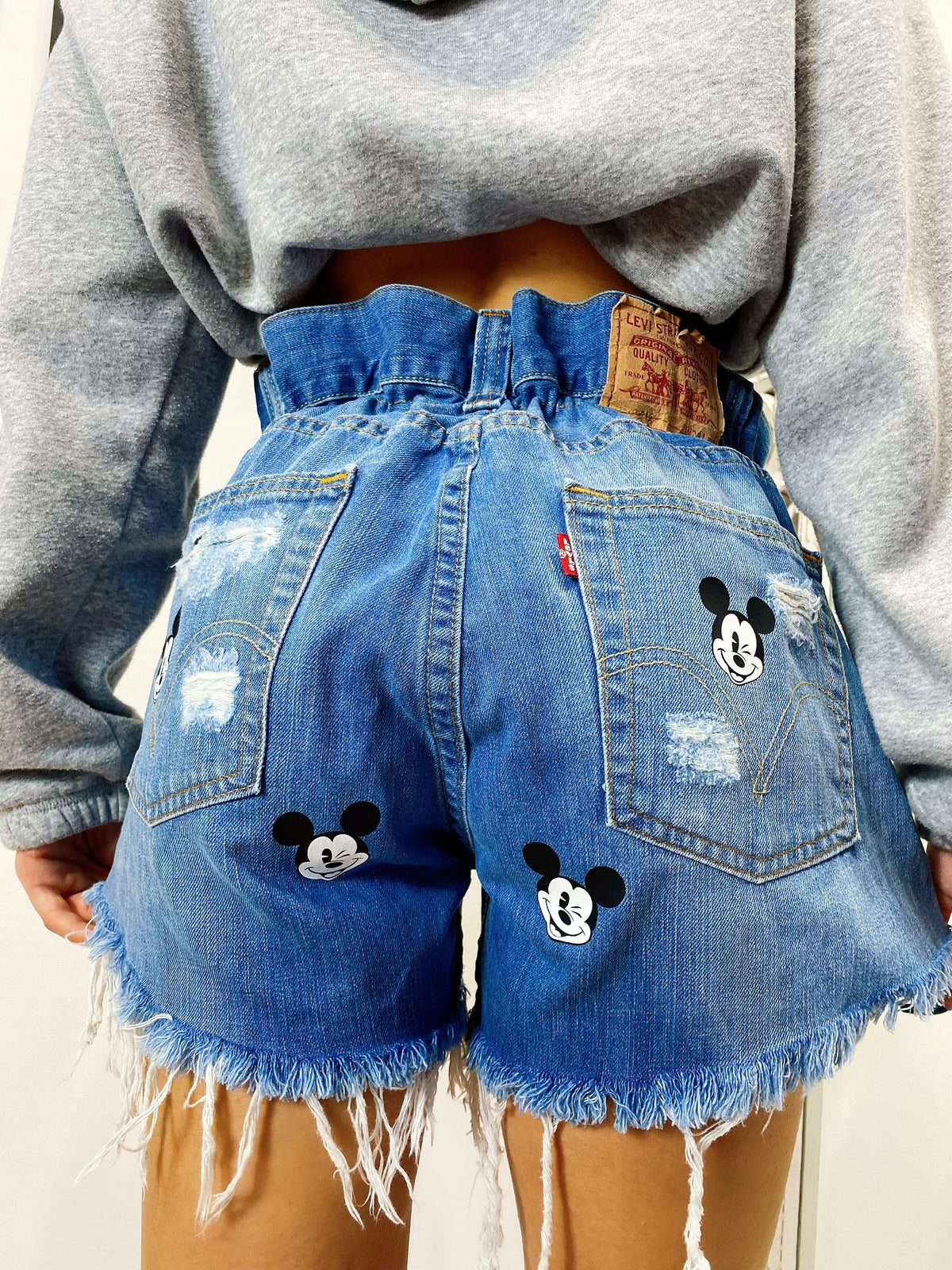 Short Levi’s Vintage con stampa topolino bagno medio