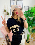 T-shirt Con peluche