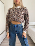 Maglione multicolor bianco