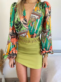 Body jungle green/orange