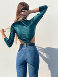 Jeans wide leg con cuori