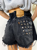 Short Levi’s Vintage con Borchie bagno grigio scuro