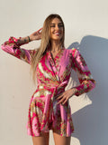 Abito etnico Fuxia e rosa