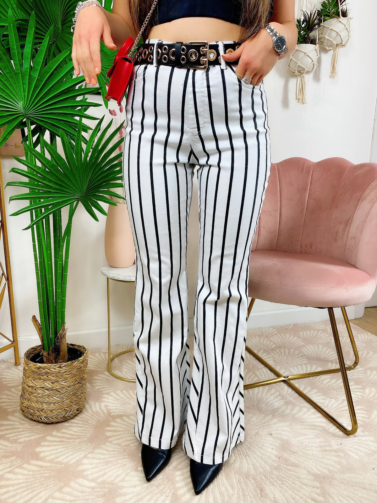 Pantalone a Righe a zampa