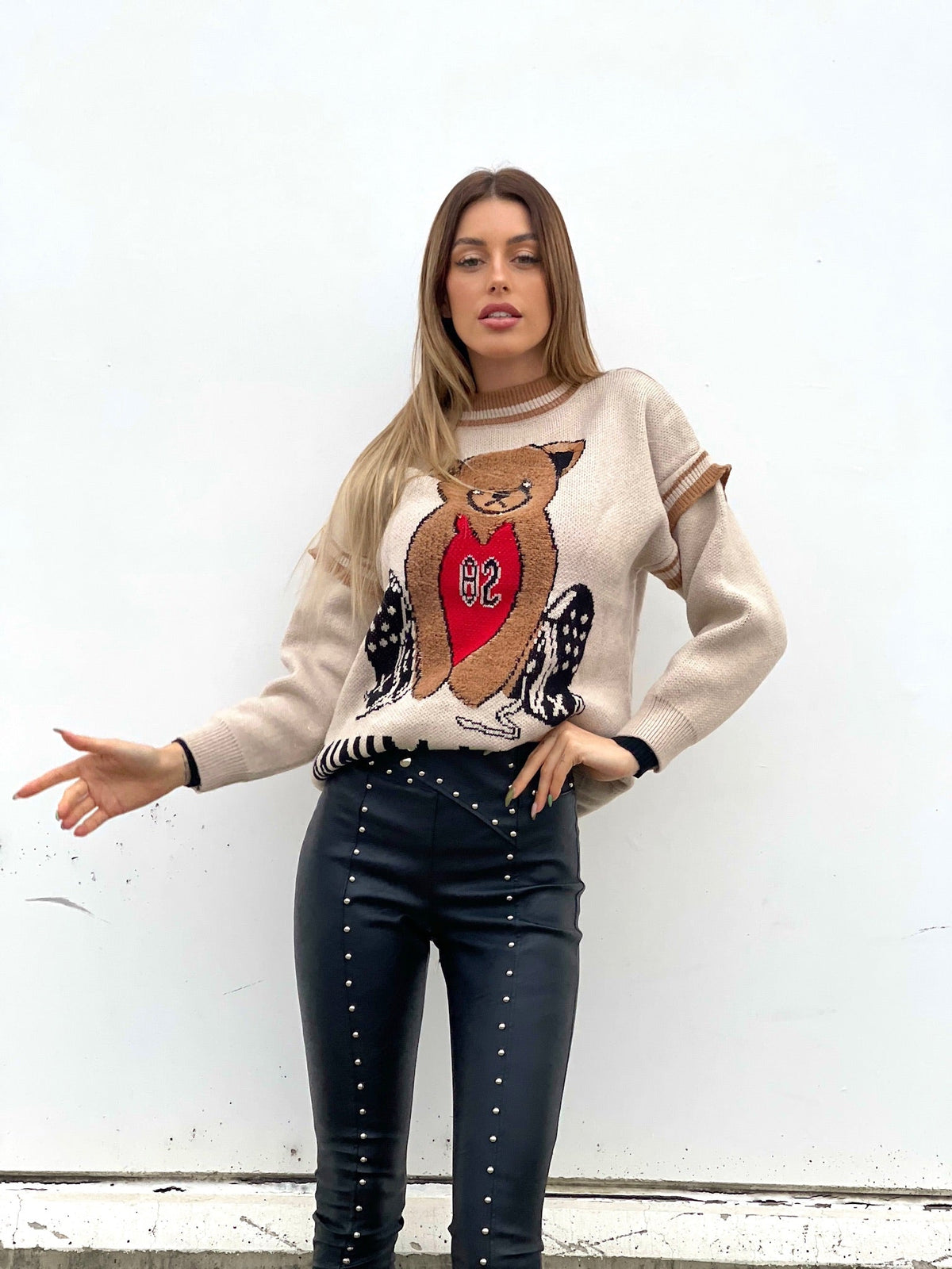Maglione Teddy Soft Camel