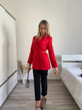 Giacca con strass rossa