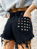 Short Levi’s Vintage nero con borchie