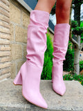 Stivale arricciato Pink