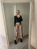 Pantalone a zampa animalier