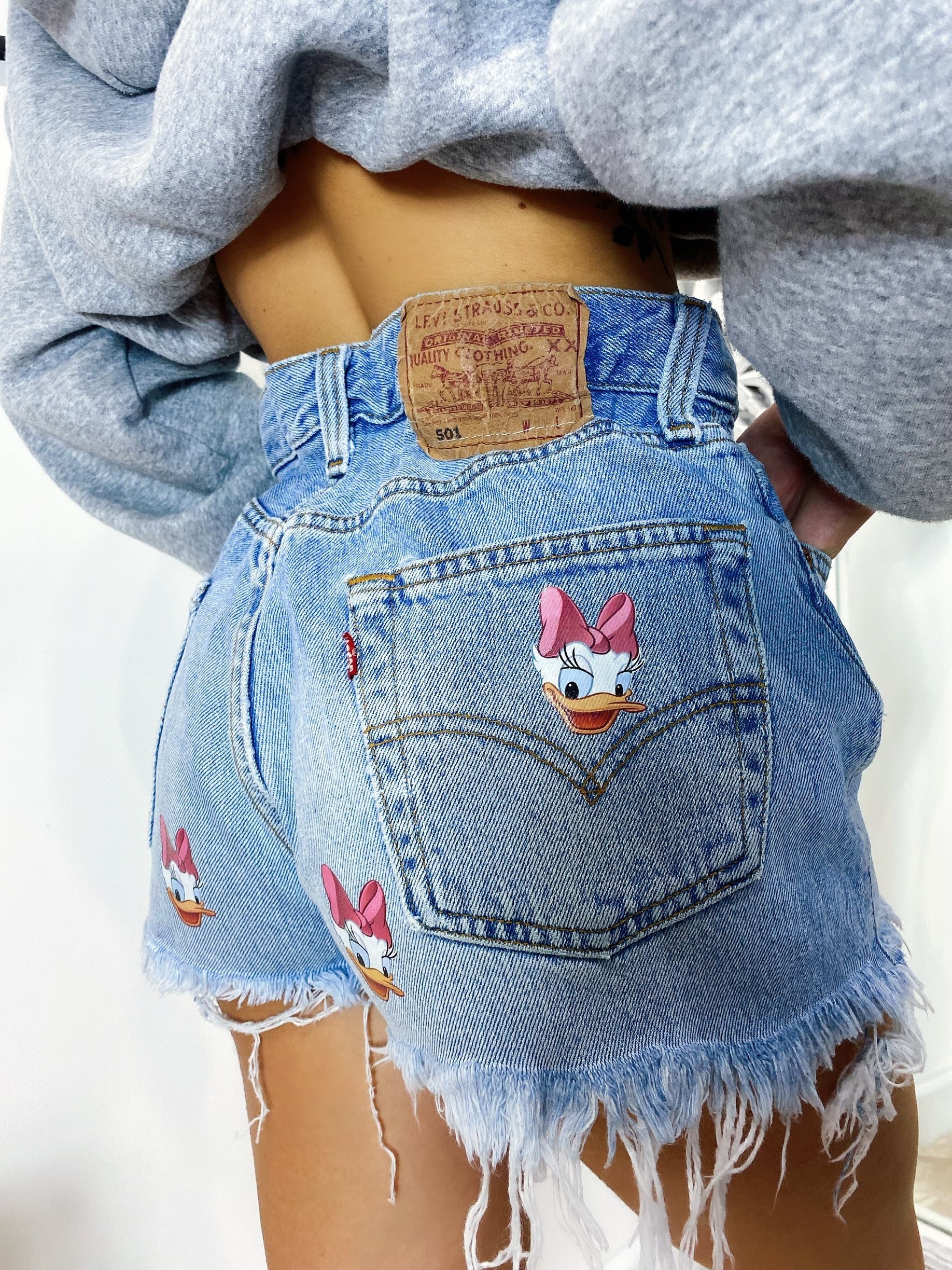 Short Levi’s Vintage con stampa Paperina bagno chiaro