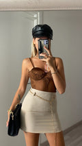 Body in pizzo choco