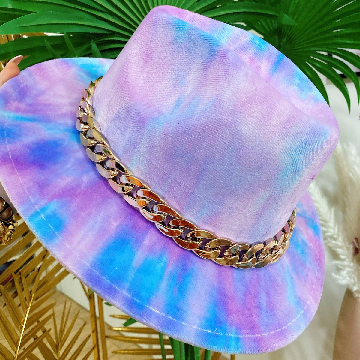 Cappello Unicorno lilla celeste