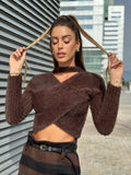 Maglioncino morbidissimo choker choco
