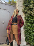 Cappotto peonia e Camel