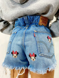 Short Levi’s Vintage stampa topolina con strappi