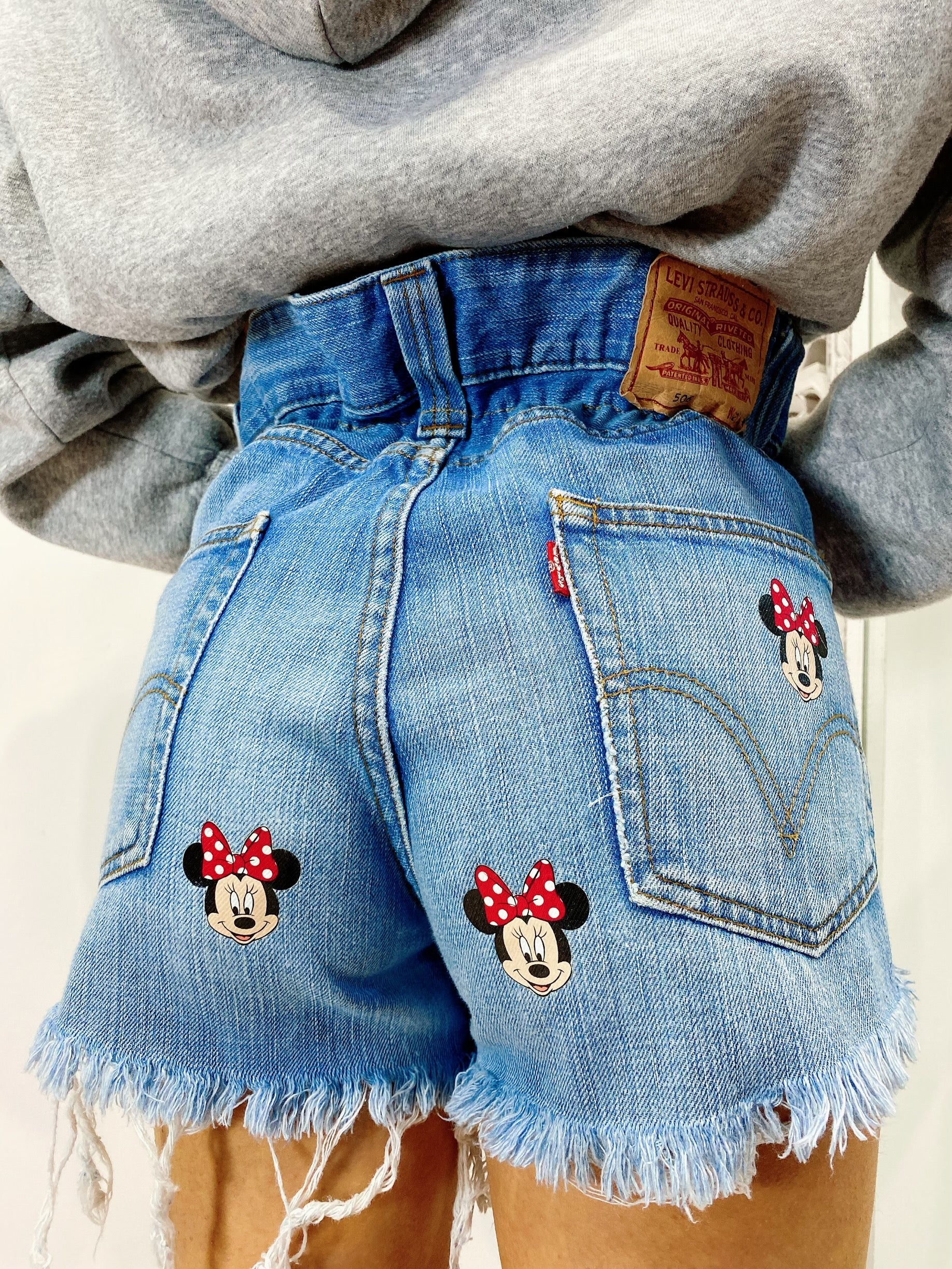 Short Levi’s Vintage stampa topolina con strappi
