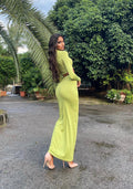 Completo verde mela top e gonna Jasmine