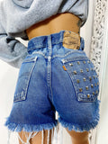 Short Levi’s Vintage con Borchie Argento