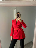 Giacca con strass rossa
