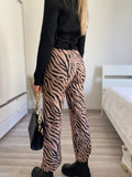 Pantalone a zampa animalier
