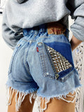Short Levi’s Vintage bagno medio con borchie