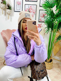 Bomber crop lilla
