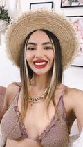 Cappello in paglia fascia panna