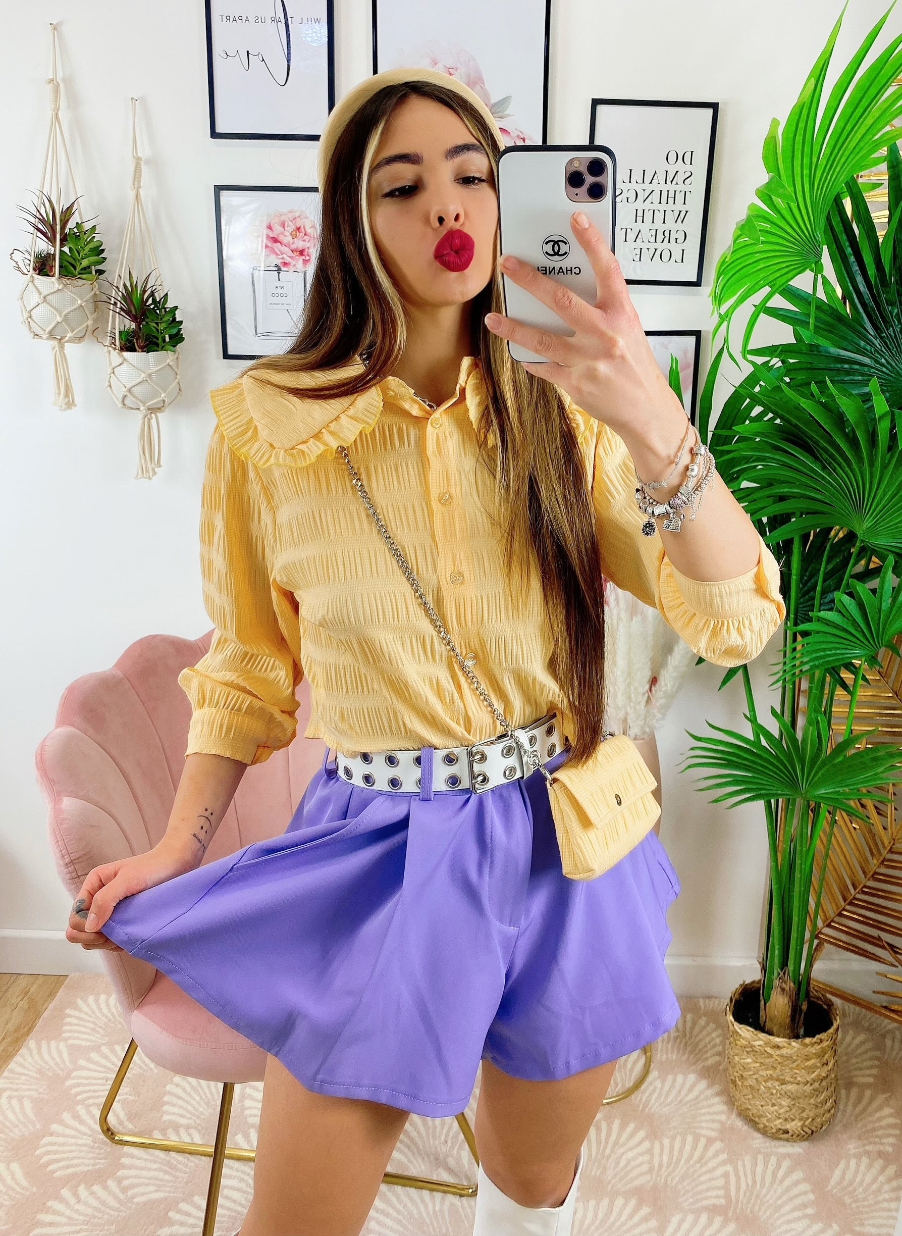 Short lilla ampio
