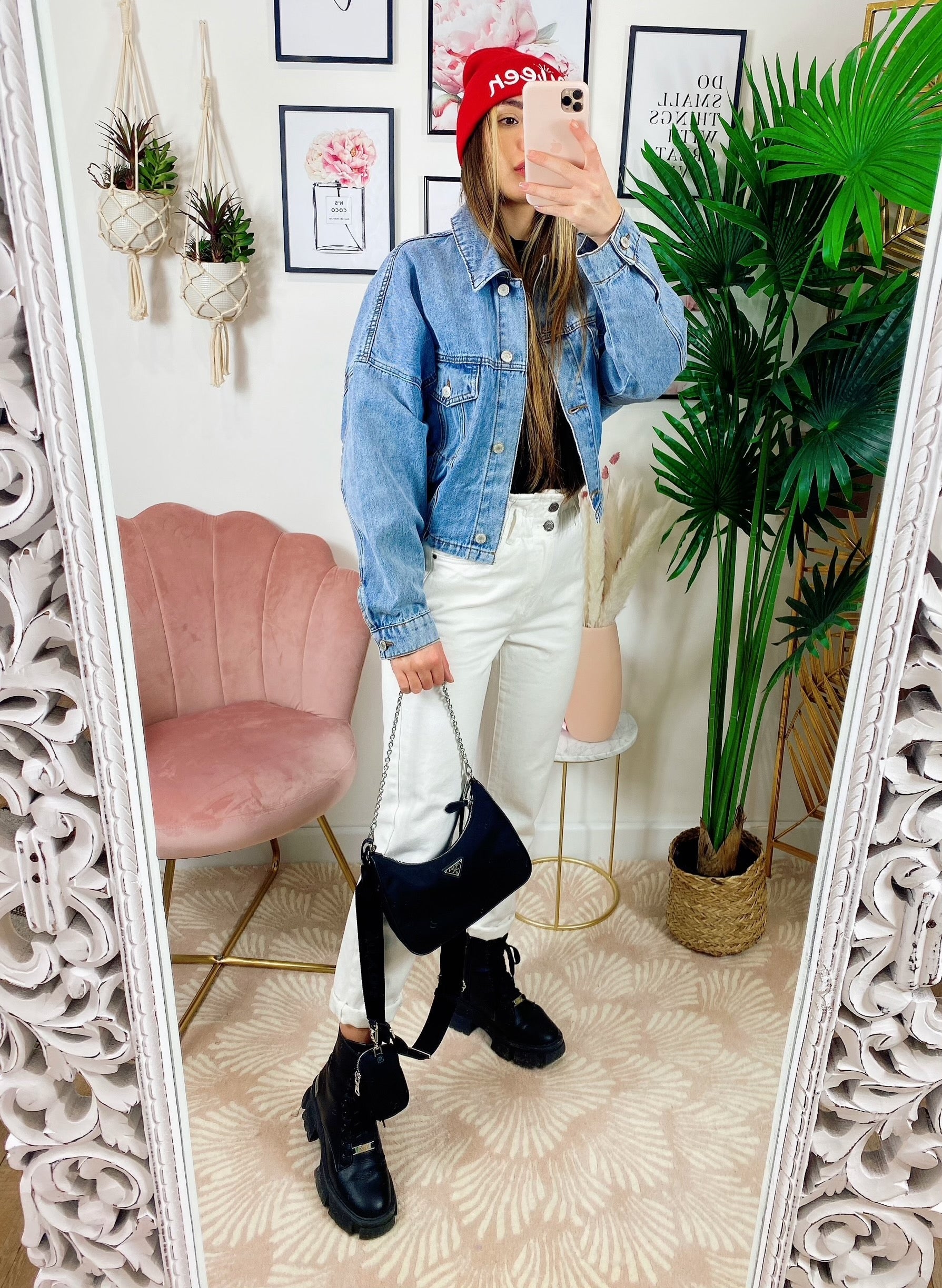 Giacca di jeans con elastico
