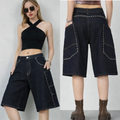 Bermuda Denim borchie Street