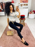 Jeans nero a sigaretta