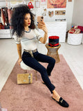 Jeans nero a sigaretta