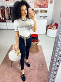 Jeans nero a sigaretta